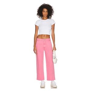 PISTOLA • Ashton Straight Leg Carpenter Ankle Pant in Pink Dahlia